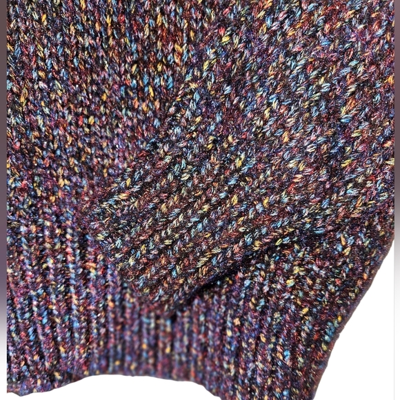 Madewell Purple, Metallic Marled Knit Sweater, Size Small, EUC - Picture 6 of 8